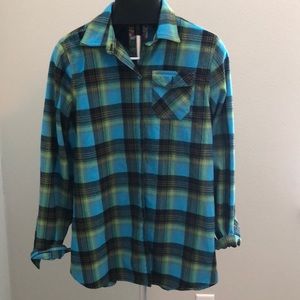 Snowboarding flannel